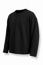 DAIZLY HENLEY BLACK