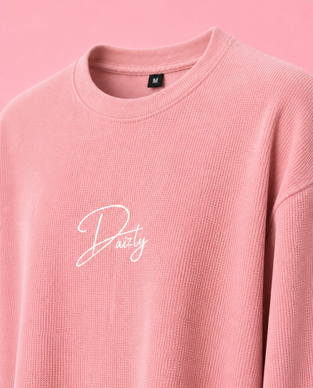 PINK WAFFLE TEE