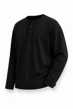 DAIZLY HENLEY BLACK