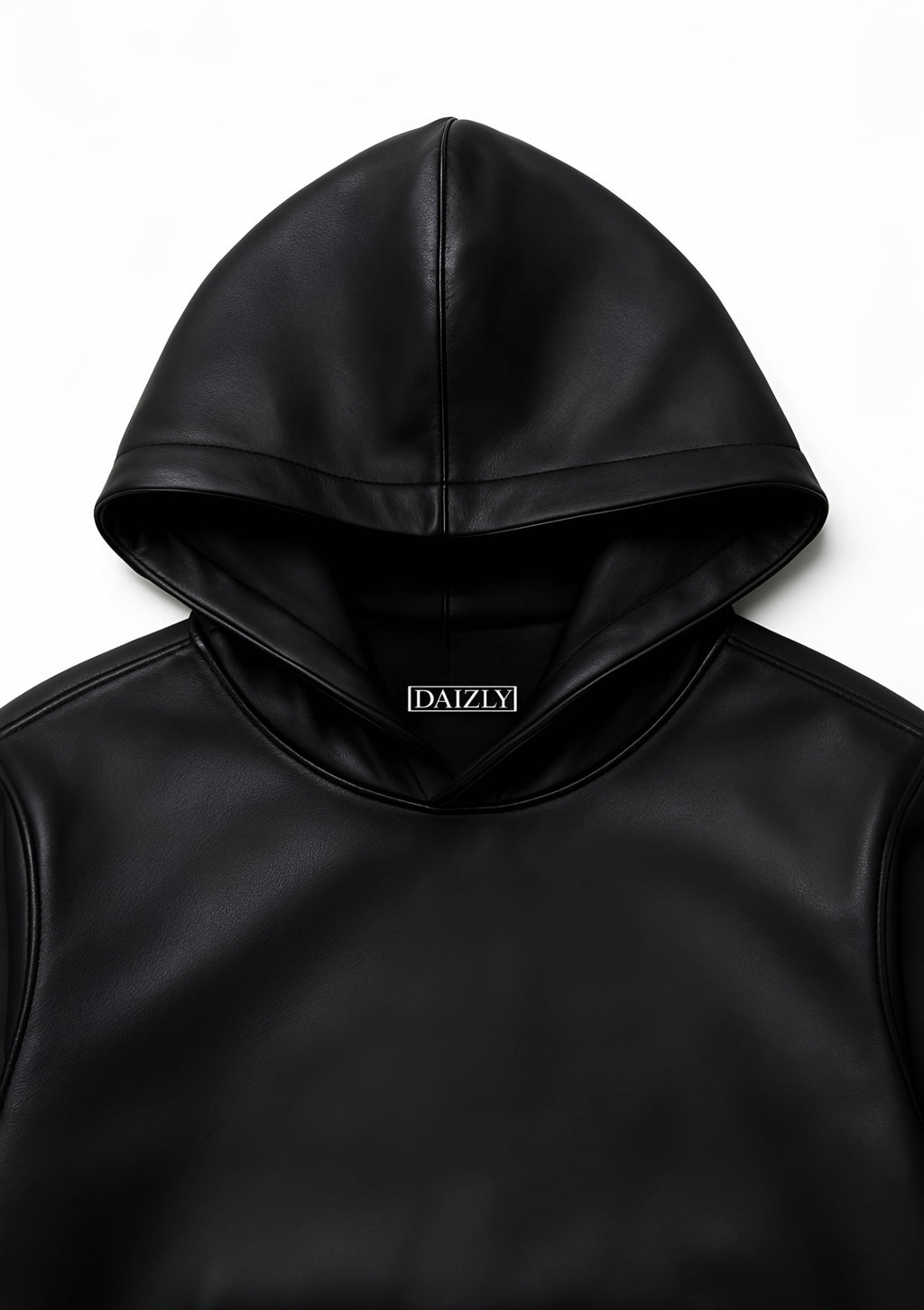 Leather Hoodie