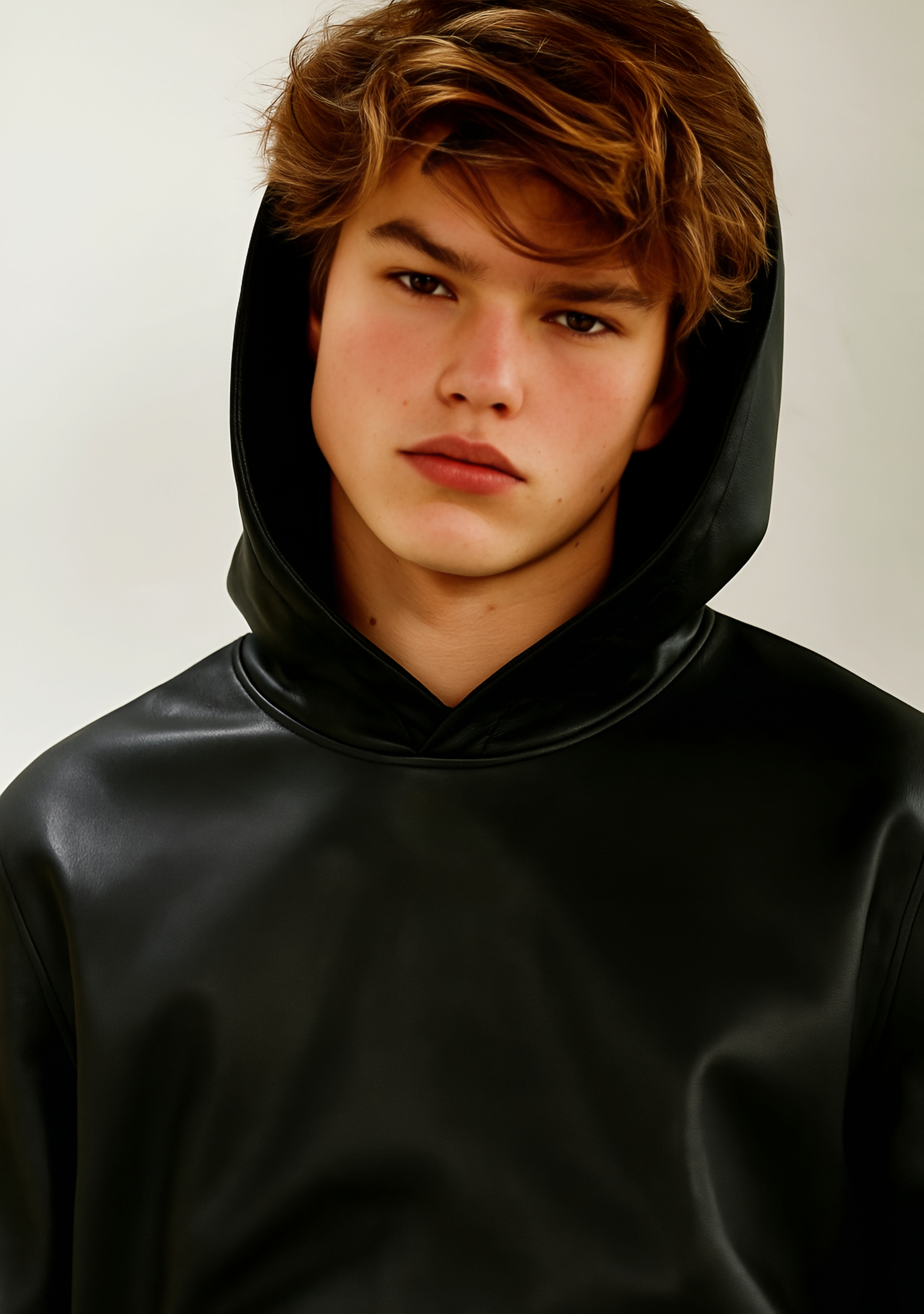 Leather Hoodie