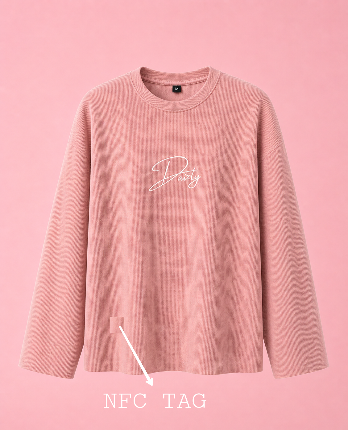 PINK WAFFLE TEE